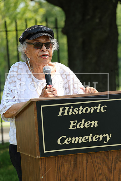 ROSS0167 EDEN CEMETERY 06042025 HEADSTONE UNVEILING CEREMONY Stephen Smith 1795 - 1873 KTIPLAURA