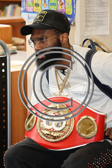 ROSS1391Hands Across of Philadelphia 04082025 Jaron %22Boots%22 Ennis School Visit for Youth Engagement Initiative