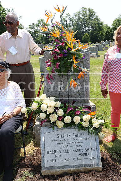 ROSS0221 EDEN CEMETERY 06042025 HEADSTONE UNVEILING CEREMONY Stephen Smith 1795 - 1873 KTIPLAURA