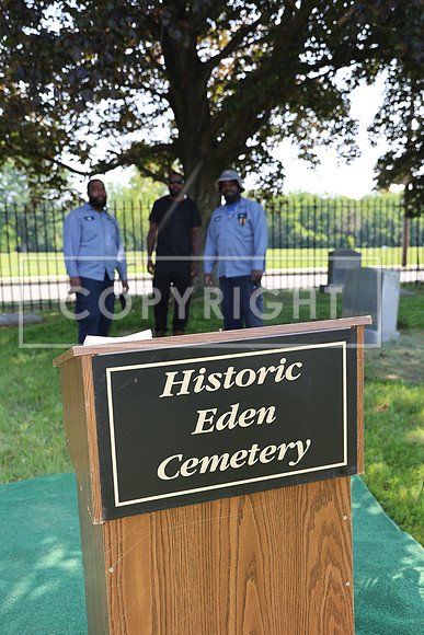 ROSS0028 EDEN CEMETERY 06042025 HEADSTONE UNVEILING CEREMONY Stephen Smith 1795 - 1873 KTIPLAURA