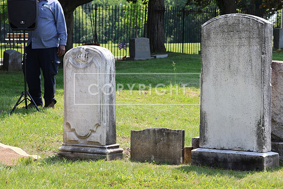 ROSS0090 EDEN CEMETERY 06042025 HEADSTONE UNVEILING CEREMONY Stephen Smith 1795 - 1873 KTIPLAURA