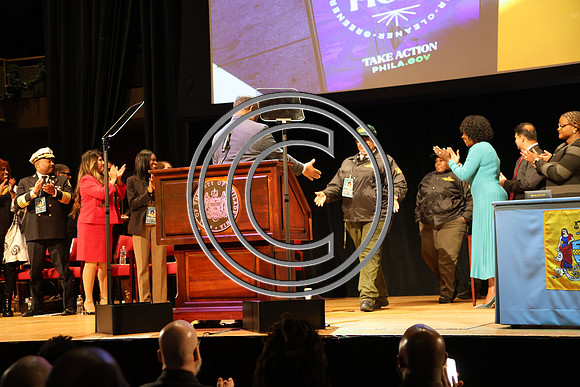 Phila Mayor Cherelle Parker 2nd ann State of the City 12 19 2025 ktiplauraROSS0195