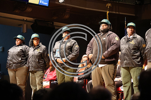 Phila Mayor Cherelle Parker 2nd ann State of the City 12 19 2025 ktiplauraROSS0207