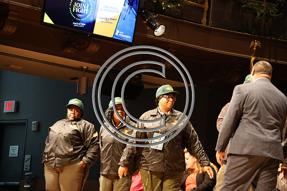 Phila Mayor Cherelle Parker 2nd ann State of the City 12 19 2025 ktiplauraROSS0213