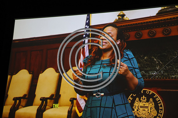 Phila Mayor Cherelle Parker 2nd ann State of the City 12 19 2025 ktiplauraROSS0226