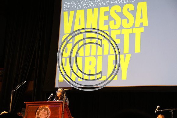 Phila Mayor Cherelle Parker 2nd ann State of the City 12 19 2025 ktiplauraROSS0239