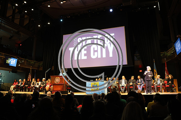Phila Mayor Cherelle Parker 2nd ann State of the City 12 19 2025 ktiplauraROSS0309