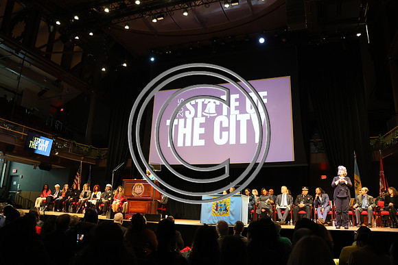 Phila Mayor Cherelle Parker 2nd ann State of the City 12 19 2025 ktiplauraROSS0308