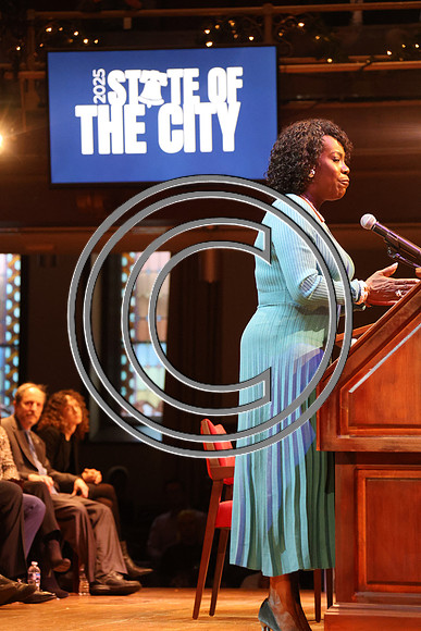 Phila Mayor Cherelle Parker 2nd ann State of the City 12 19 2025 ktiplauraROSS0323