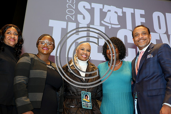 Phila Mayor Cherelle Parker 2nd ann State of the City 12 19 2025 ktiplauraROSS0662