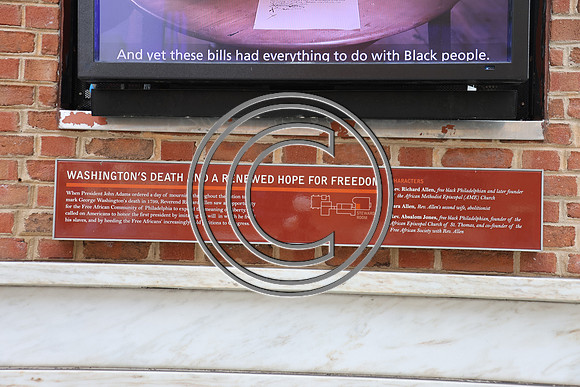 PHSL0066. Slavery exhibits at President's House in Phila Laura Elam ktiplaura 11 2025
