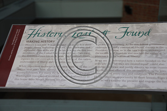 PHSL0086. Slavery exhibits at President's House in Phila Laura Elam ktiplaura 11 2025