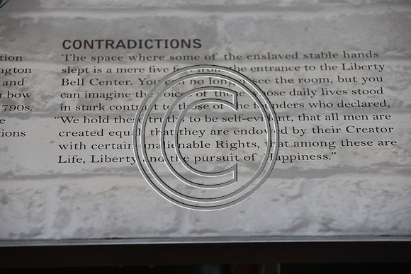 PHSL0092. Slavery exhibits at President's House in Phila Laura Elam ktiplaura 11 2025