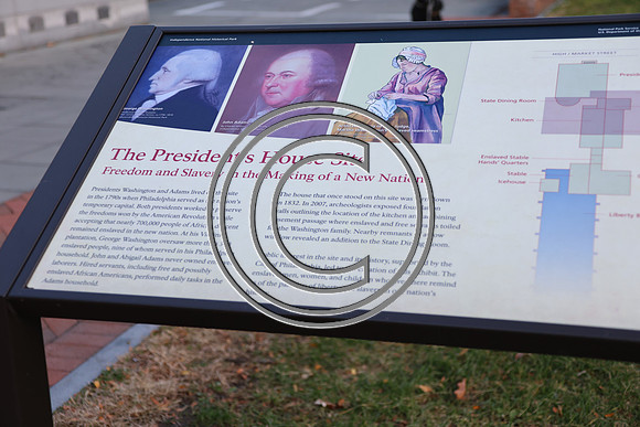 PHSL0138. Slavery exhibits at President's House in Phila Laura Elam ktiplaura 11 2025