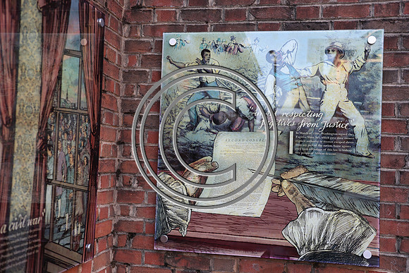 PHSL0030. Slavery exhibits at Presidents House in Phila Laura Elam ktiplaura 11 2025