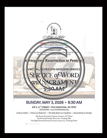 MB AME  0503 2026  Service of Word and Sacrament