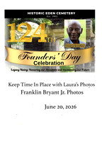 Historic Eden Cemetery photos 2026 Founders Day Celebration OFFICIAL FLYER