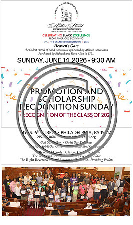 Promotion and Scholarship Recognition Sunday June 14, 2026
