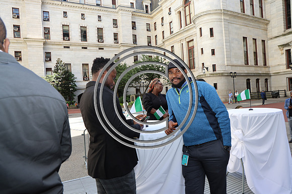 6F2A0303. Funtimes. Nigerian Independence Flag Raising Ceremony 10022024 Laura Elam