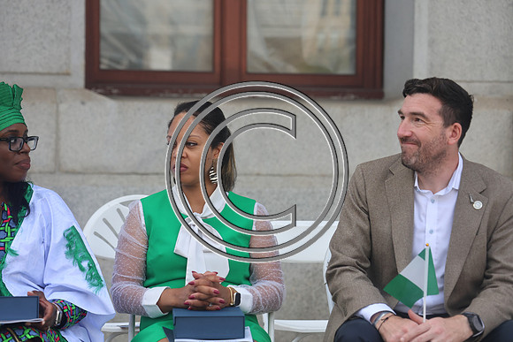 PHSL0303. Nigerian Flag-raising Ceremony at City Hall for Funtimes Magazine October 1, 2026 ktiplaura