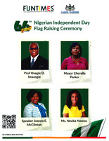 Nigerian Flag-raising Ceremony at City Hall for Funtimes Magazine October 1, 2026