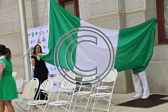 PHSL0020. Nigerian Flag-raising Ceremony at City Hall for Funtimes Magazine October 1, 2026 ktiplaura