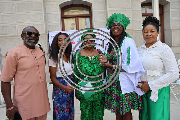 PHSL0380. Nigerian Flag-raising Ceremony at City Hall for Funtimes Magazine October 1, 2026 ktiplaura