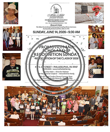 Promotion and Scholarship Recognition Sunday June 14, 2026 -