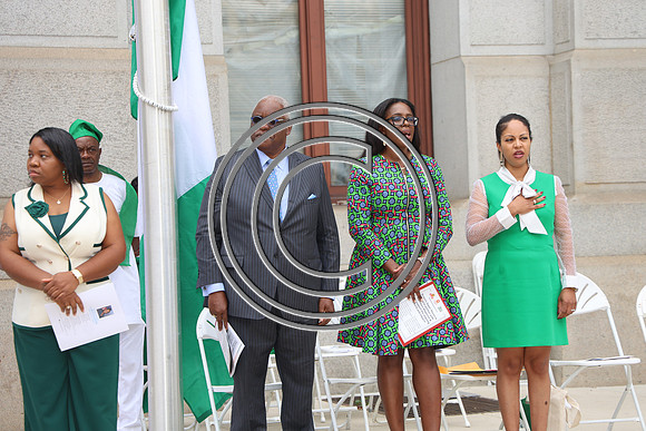 PHSL0077. Nigerian Flag-raising Ceremony at City Hall for Funtimes Magazine October 1, 2026 ktiplaura