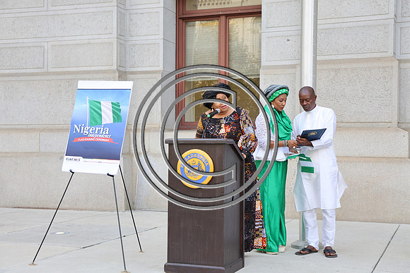 6F2A0219. Funtimes. Nigerian Independence Flag Raising Ceremony 10022024 Laura Elam