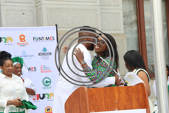 PHSL0220. Nigerian Flag-raising Ceremony at City Hall for Funtimes Magazine October 1, 2026 ktiplaura