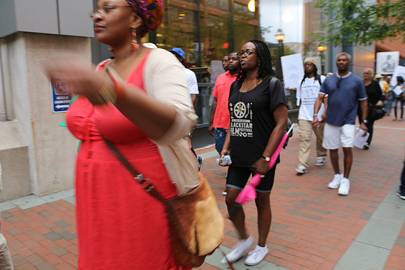 Raised in Philly Tomorrow, mourn that human beings were bought, sold and owned in Center City Philadelphia. 08202014 PHOTOS BY  LAURA ELAM (133)