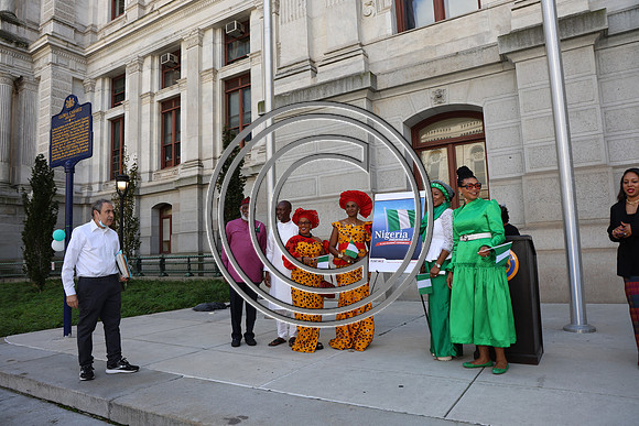 6F2A0246. Funtimes. Nigerian Independence Flag Raising Ceremony 10022024 Laura Elam