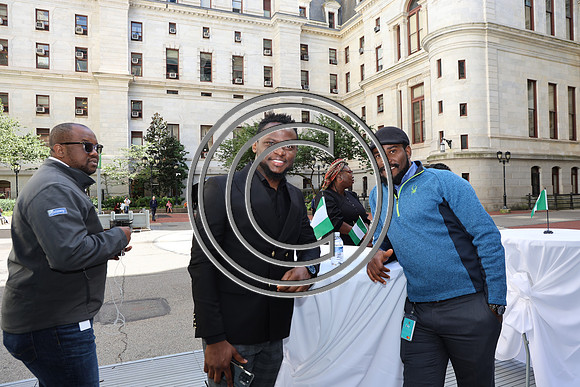 6F2A0304. Funtimes. Nigerian Independence Flag Raising Ceremony 10022024 Laura Elam
