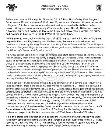 Veteran's Bio Archie Elam (For Gwen Edwards) (PDF)