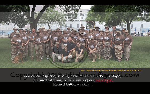 Laura Elam Blood 2024 Operation Desert Storm  2023 National Memorial Day Parade in Washington D.C.-2