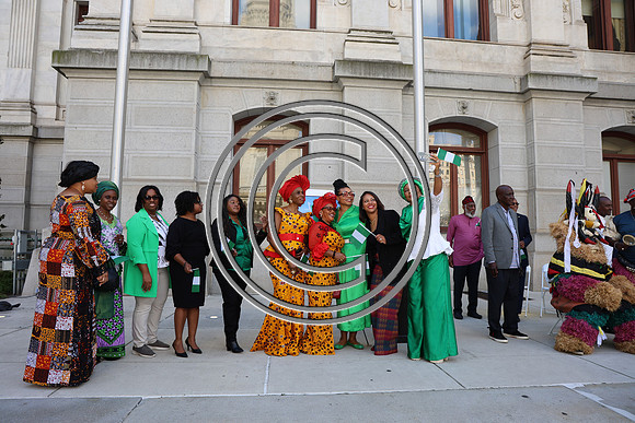 6F2A0260. Funtimes. Nigerian Independence Flag Raising Ceremony 10022024 Laura Elam