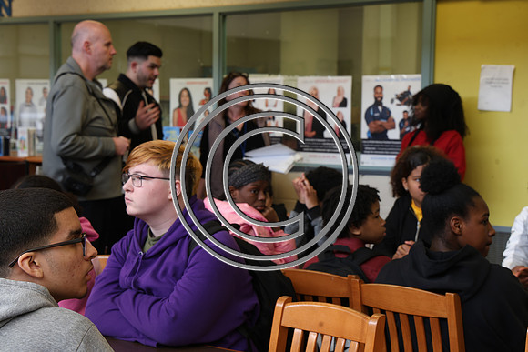ROSS1278Hands Across of Philadelphia 04082025 Jaron %22Boots%22 Ennis School Visit for Youth Engagement Initiative