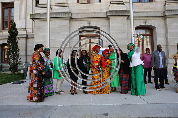 6F2A0262. Funtimes. Nigerian Independence Flag Raising Ceremony 10022024 Laura Elam