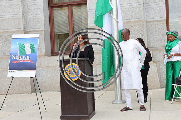 6F2A0121. Funtimes. Nigerian Independence Flag Raising Ceremony 10022024 Laura Elam