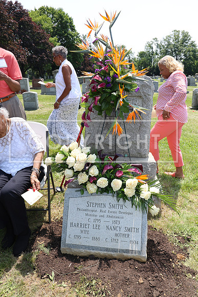 ROSS0227 EDEN CEMETERY 06042025 HEADSTONE UNVEILING CEREMONY Stephen Smith 1795 - 1873 KTIPLAURA