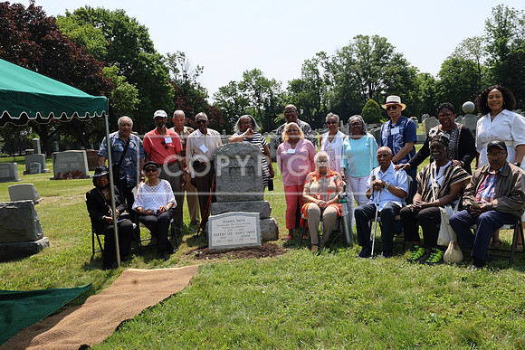 ROSS0185 EDEN CEMETERY 06042025 HEADSTONE UNVEILING CEREMONY Stephen Smith 1795 - 1873 KTIPLAURA