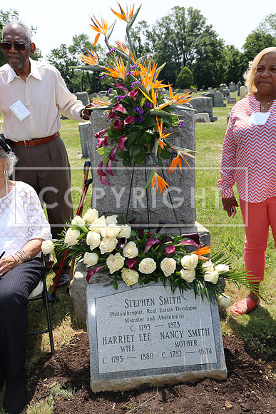 ROSS0220 EDEN CEMETERY 06042025 HEADSTONE UNVEILING CEREMONY Stephen Smith 1795 - 1873 KTIPLAURA