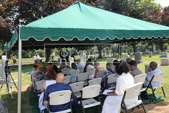 ROSS0099 EDEN CEMETERY 06042025 HEADSTONE UNVEILING CEREMONY Stephen Smith 1795 - 1873 KTIPLAURA
