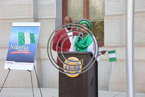 LE3L0563. Funtimes. Nigerian Independence Flag Raising Ceremony 10022024 b Laura Elam