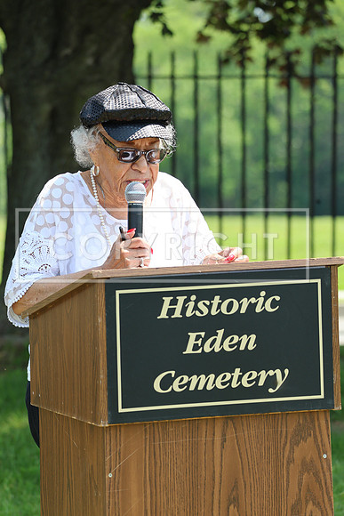 ROSS0156 EDEN CEMETERY 06042025 HEADSTONE UNVEILING CEREMONY Stephen Smith 1795 - 1873 KTIPLAURA