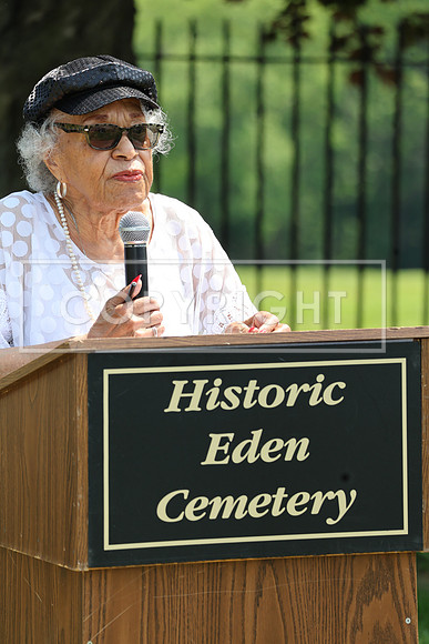 ROSS0158 EDEN CEMETERY 06042025 HEADSTONE UNVEILING CEREMONY Stephen Smith 1795 - 1873 KTIPLAURA