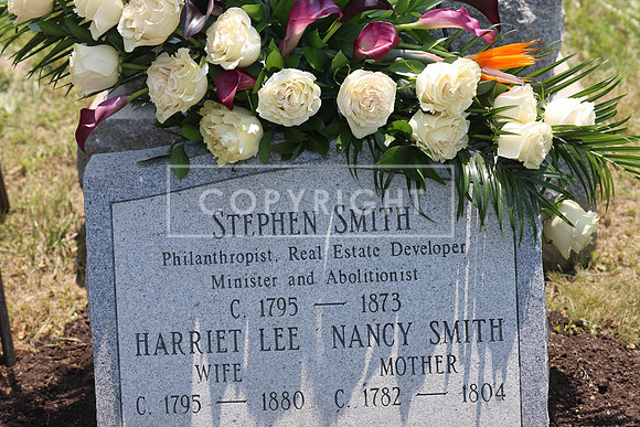 ROSS0241 EDEN CEMETERY 06042025 HEADSTONE UNVEILING CEREMONY Stephen Smith 1795 - 1873 KTIPLAURA