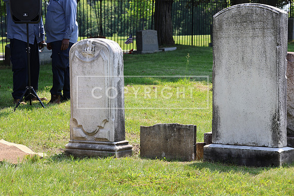 ROSS0091 EDEN CEMETERY 06042025 HEADSTONE UNVEILING CEREMONY Stephen Smith 1795 - 1873 KTIPLAURA
