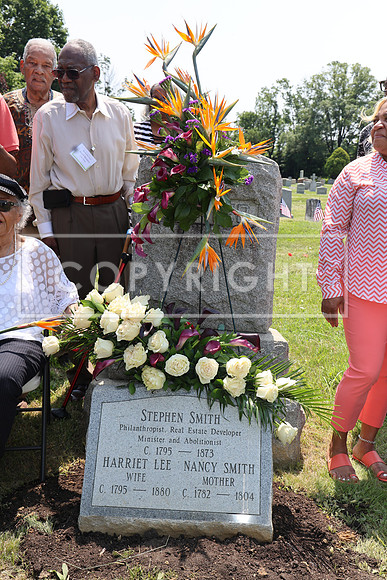 ROSS0200 EDEN CEMETERY 06042025 HEADSTONE UNVEILING CEREMONY Stephen Smith 1795 - 1873 KTIPLAURA